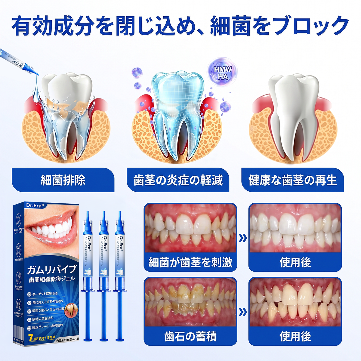 🇯🇵🏅🦷🛡️ Dr.Era® ガムリバイブ 歯周・歯ぐきケアジェル